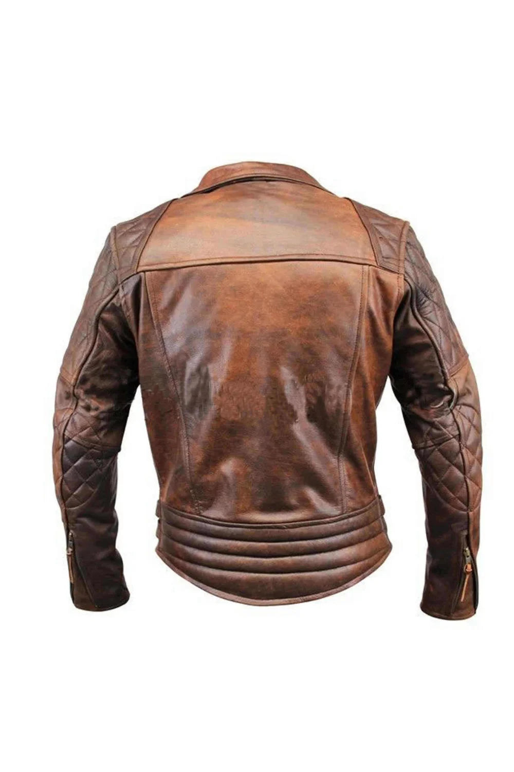 Men's Brown Motorcycle Leather Jacket