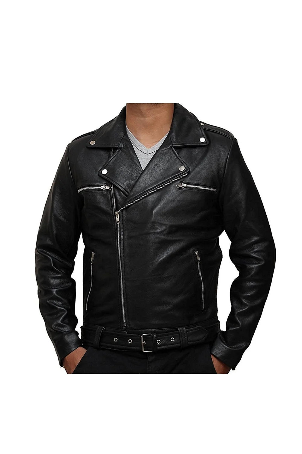 Jeffrey Dean Morgan The Walking Dead Negan Leather Jacket