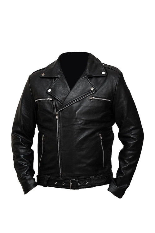 Jeffrey Dean Morgan The Walking Dead Negan Leather Jacket