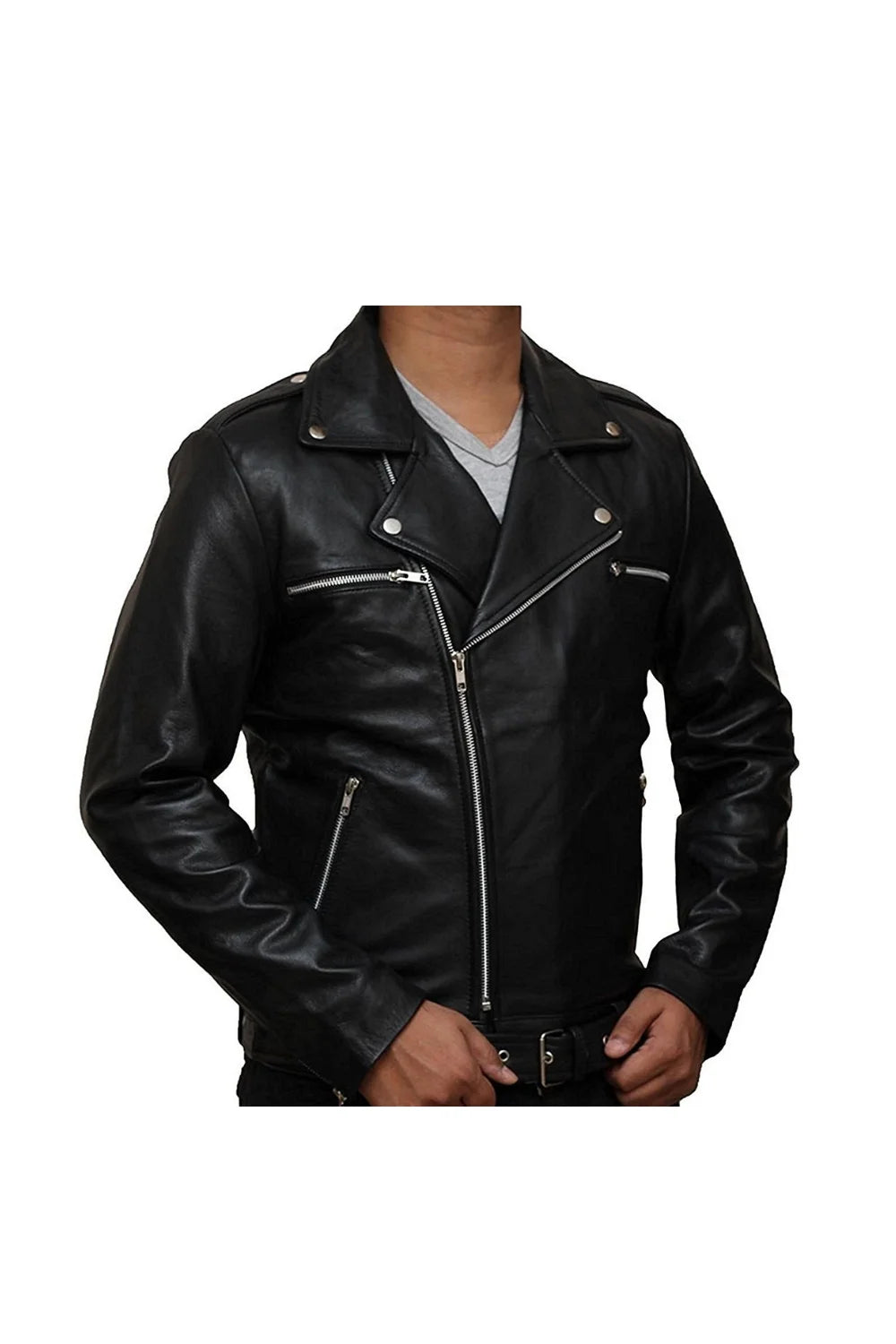 Jeffrey Dean Morgan The Walking Dead Negan Leather Jacket