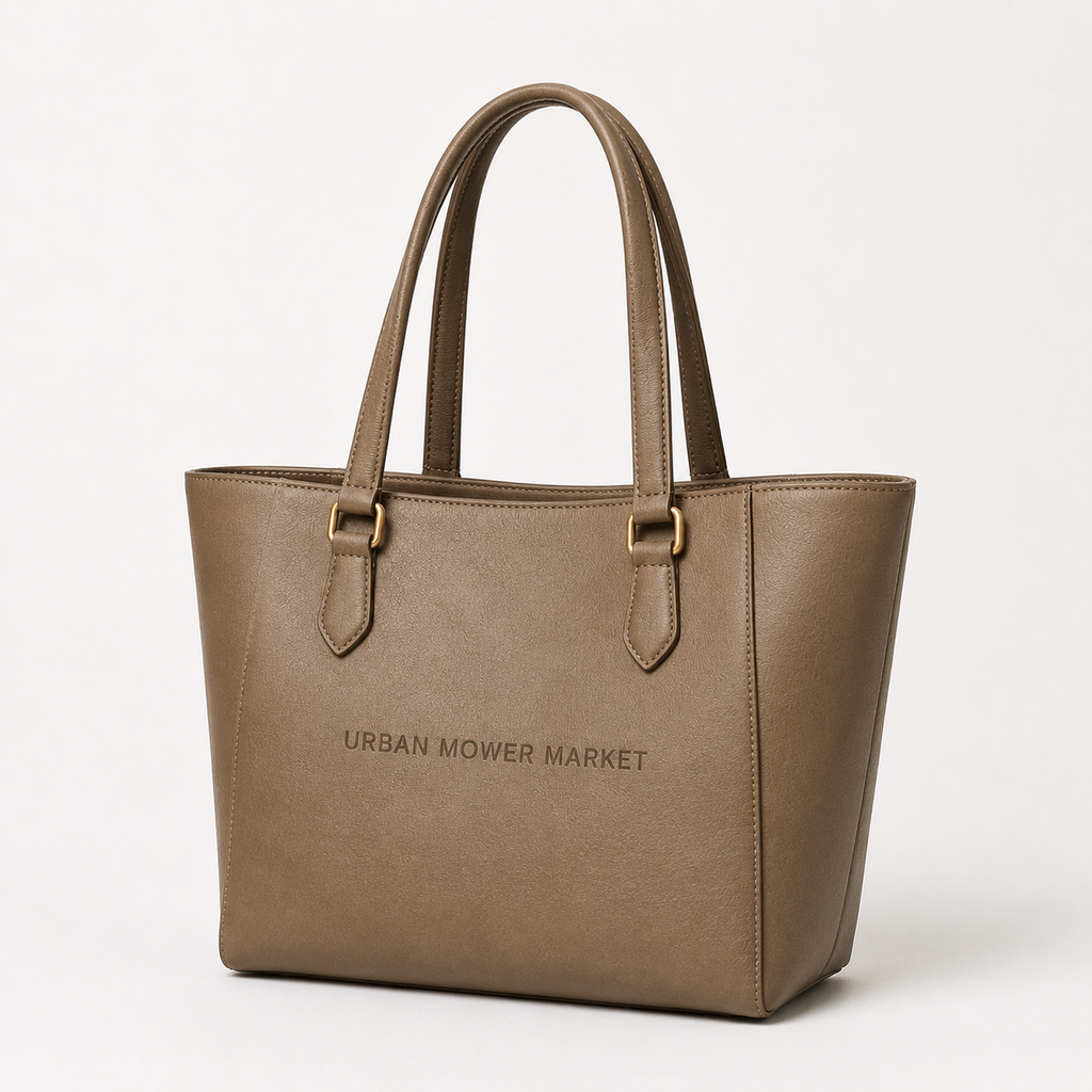Urbanmowermarket Textured Leather Essential Tote