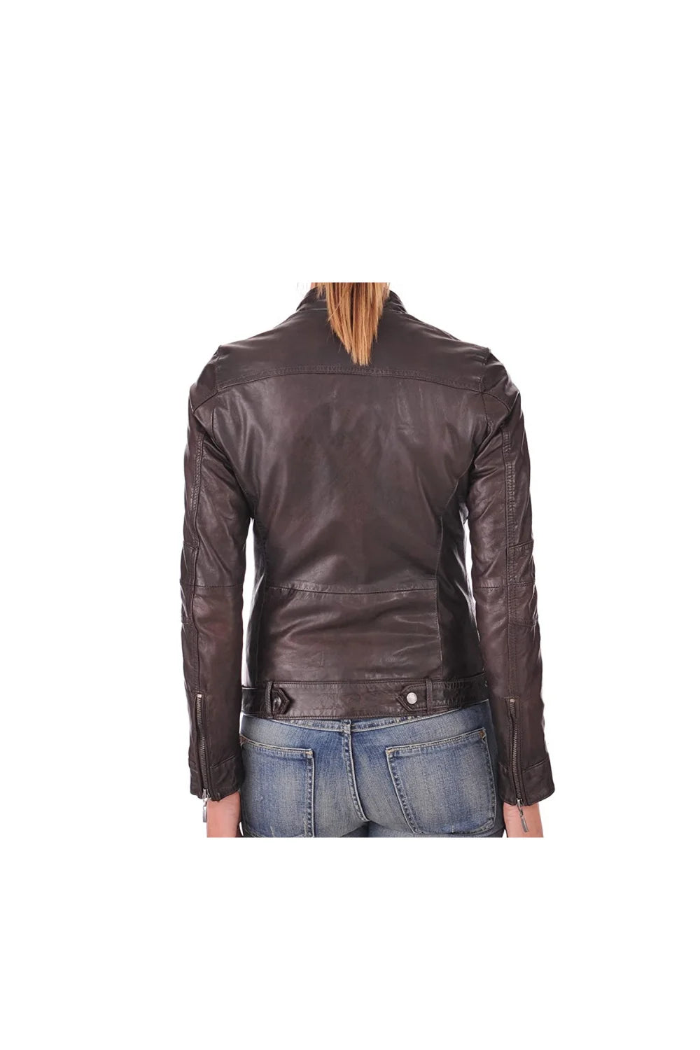 Women's Stylish Slim fit Jacket - Leather Biker Jacket Women